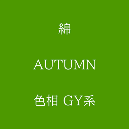 Autumn 色相 GY系 綿