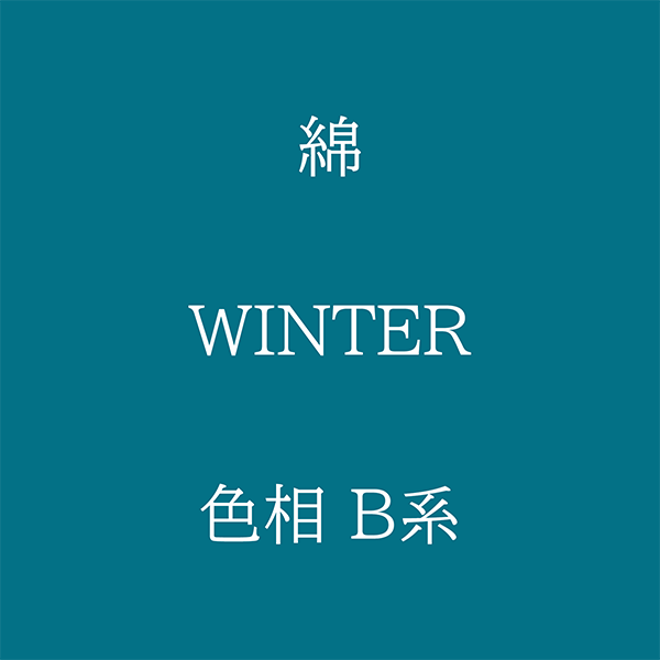 Winter 色相 B系 綿