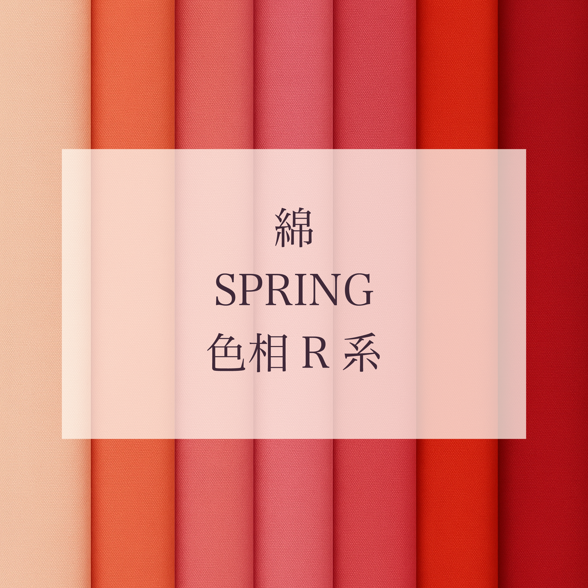 Spring 色相 R系 綿